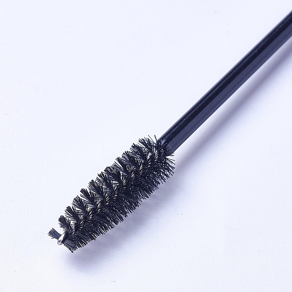 

PandaHall Nylon Eye Lashes Cosmetic Brushes, with Plastic Handle, Black, 9.8x0.3cm Nylon