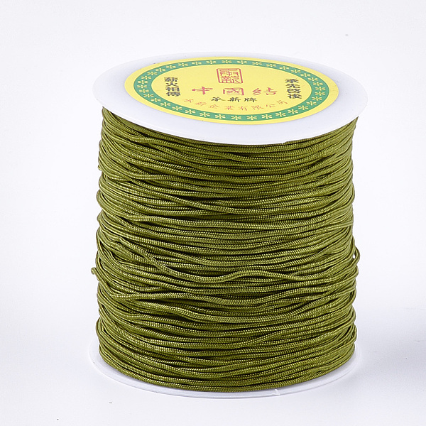 

PandaHall Nylon Thread, Olive, 1.5mm, about 120.29 yards(110m)/roll Nylon Green