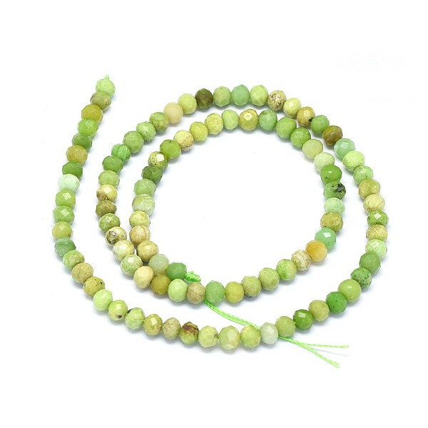

PandaHall Natural Serpentine Beads Strands, Faceted, Round, 4.5mm, Hole: 0.8mm, about 98pcs/strand, 15.2 inch(38.8cm) Serpentine Round