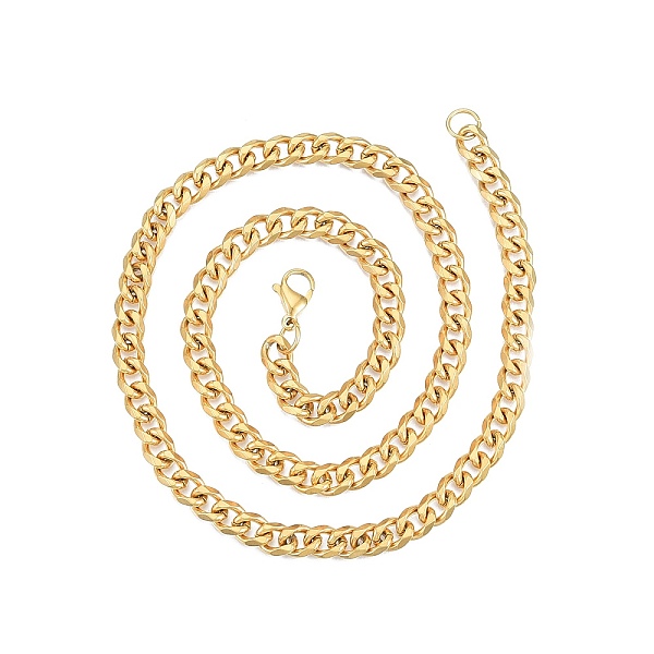 

PandaHall Men's 201 Stainless Steel Figaro Chains Necklace, Golden, 19.69 inch(50cm), Wide: 7mm 201 Stainless Steel