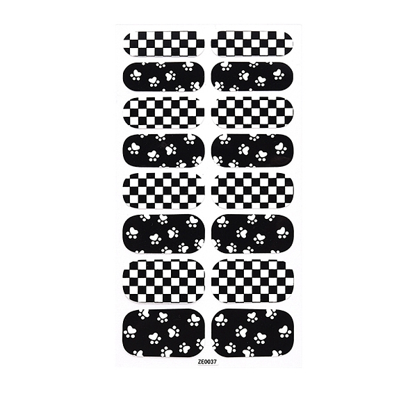 

PandaHall Full Wrap Fruit Nail Stickers, Self-Adhesive Geometry Nail Art Decal Strips, for Women Girls DIY Nail Art Decoration, Black...