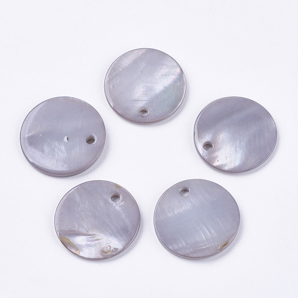 

PandaHall Freshwater Shell Pendants, Spray Painted, Flat Round, Thistle, 20x2mm, Hole: 1.5mm Freshwater Shell Flat Round Purple