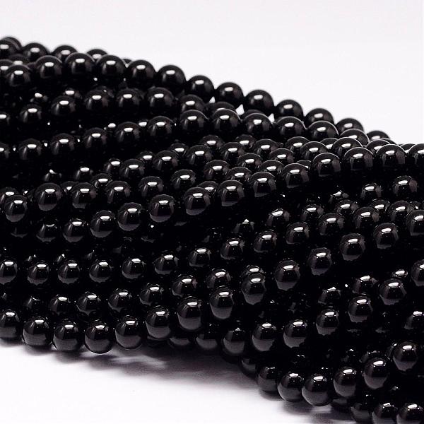 Natural Black Tourmaline Beads Strands