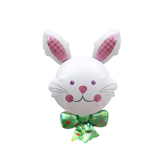 

PandaHall Animal Theme Aluminum Balloon, for Party Festival Home Decorations, Rabbit Pattern, 960x670mm Aluminum Rabbit