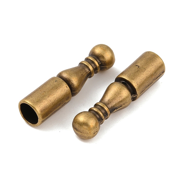 

PandaHall Alloy Cord Ends, Bolo Tie End Caps, Cone, Antique Bronze, 25x6mm, Hole: 5mm, Inner Diameter: 5mm Alloy