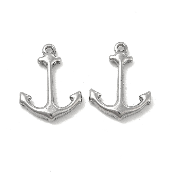 

PandaHall 304 Stainless Steel Pendants, Anchor Charms, Stainless Steel Color, 23.5x17x4mm, Hole: 1.8mm 304 Stainless Steel Anchor & Helm