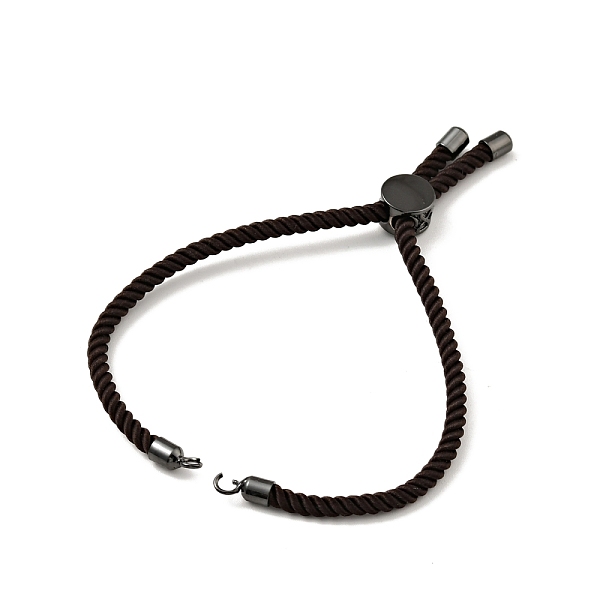 

PandaHall Half Finished Twisted Milan Rope Slider Bracelets, with Rack Plating Brass Cord Ends & Open Loop, Cadmium Free & Lead Free, for...
