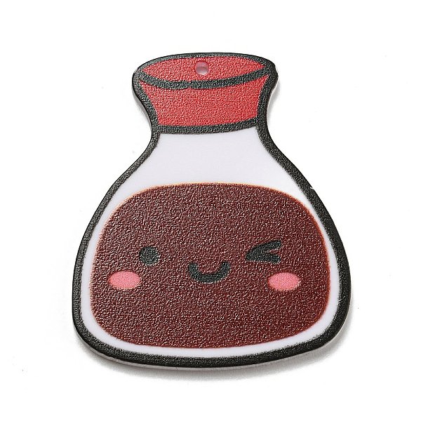 

PandaHall Acrylic Pendants, Brown, Bottle, 41x34.5x2mm, Hole: 1.6mm Acrylic Bottle Brown