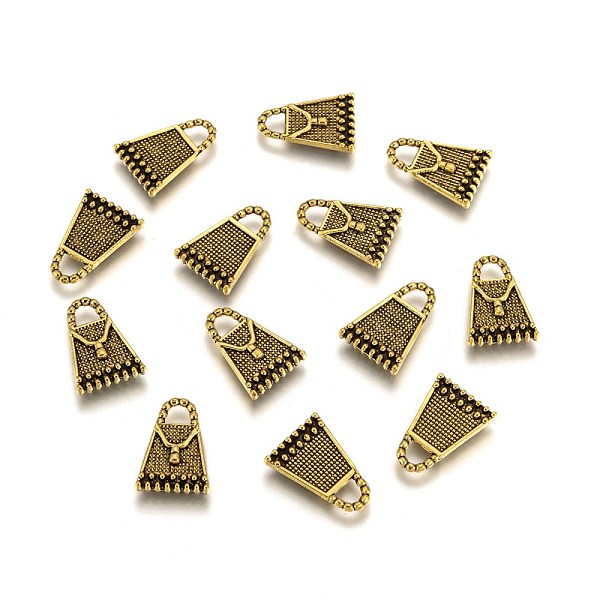 

PandaHall Tibetan Style Alloy Charms, Antique Golden, Lead Free & Nickel Free & Cadmium Free, 16.5mm long, 12mm wide, 2mm thick, hole: 3mm...