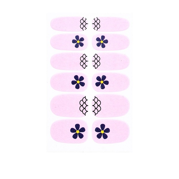 

PandaHall Flower Series Full Cover Nail Decal Stickers, Self Adhesive, Nail Decoration for Women Girls Kids, Pearl Pink, 25.5x10~16.5mm...