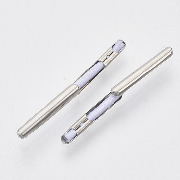 

PandaHall Elastic Barbed Cord, with Stainless Steel Findings, for Fixing Finger Ring, White, 25~27x1mm Stainless Steel White