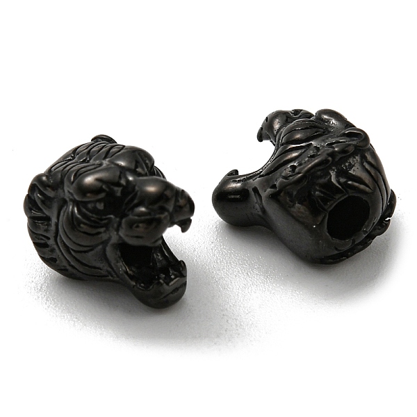 

PandaHall Ion Plating(IP) 304 Stainless Steel Beads, Tiger, Electrophoresis Black, 11x8x9.5mm, Hole: 2.5mm 304 Stainless Steel Tiger