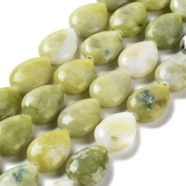 

PandaHall Natural Xinyi Jade/Chinese Southern Jade Beads Strands, Teardrop, 17.5~18x13x6mm, Hole: 1.2mm, about 22pcs/strand, 15.24 inch...
