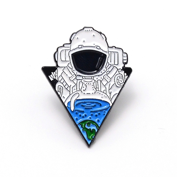 

PandaHall Astronaut Cartoon Enamel Pin, Zinc Alloy Enamel Brooch for Jacket Backpack Hat Pant Accessories, White, 30.5x23x10.5mm...