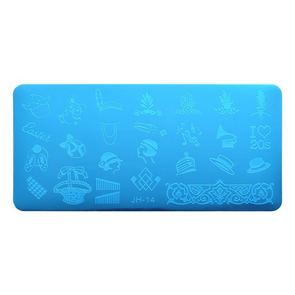 

PandaHall Stainless Steel Nail Art Templates Stamping Plate Set, Nail Image Templates, Rectangle Manicure Template Kit, Animal Pattern...