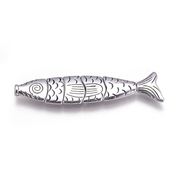 Alloy Fish Beads - image