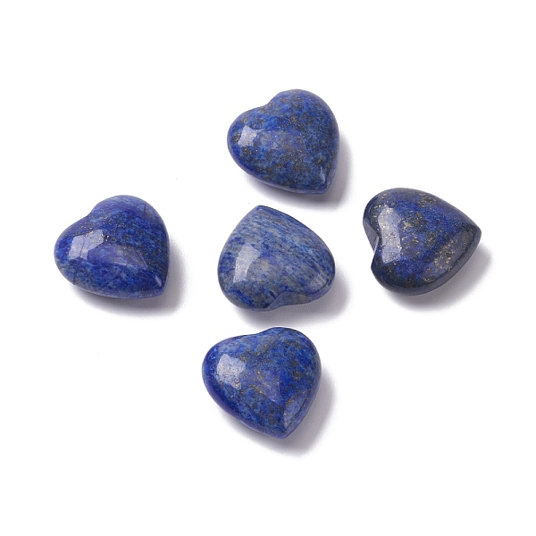 

PandaHall Natural Lapis Lazuli Heart Love Stone, Pocket Palm Stone for Reiki Balancing, 24~25x25x11.5~12mm Lapis Lazuli Heart