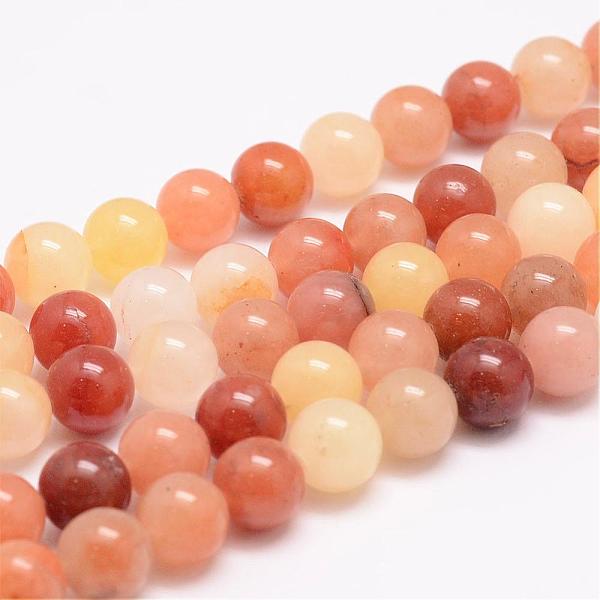

PandaHall Natural Topaz Jade Bead Strands, Round, 8mm, Hole: 1mm, about 48pcs/strand, 15.5 inch Topaz Jade Round