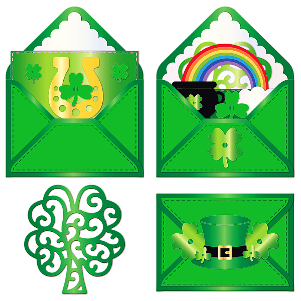 

PandaHall Saint Patrick's Day Theme Carbon Steel Cutting Dies Stencils, for DIY Scrapbooking, Photo Album, Decorative Embossing Paper Card...