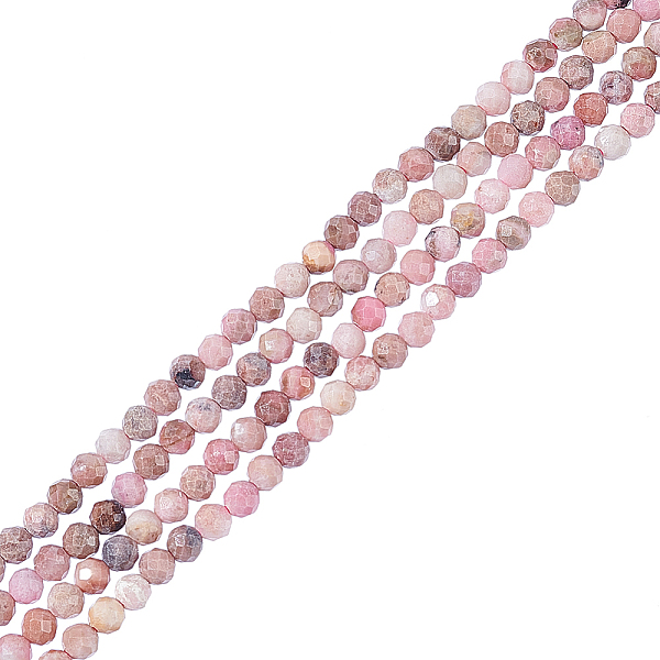 

PandaHall About 246 Pcs 3mm Micro Faceted Gemstone Beads, Natural Rhodonite Beads Natural Stone Beads Curtain Beads Loose Beads for...