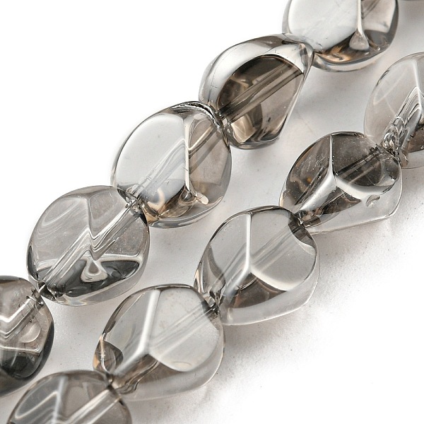 

PandaHall Pearl Luster Plated Electroplate Transparent Glass Beads Strands, Faceted Polygon, Dark Gray, 7.5x6x6.8mm, Hole: 1mm, about...