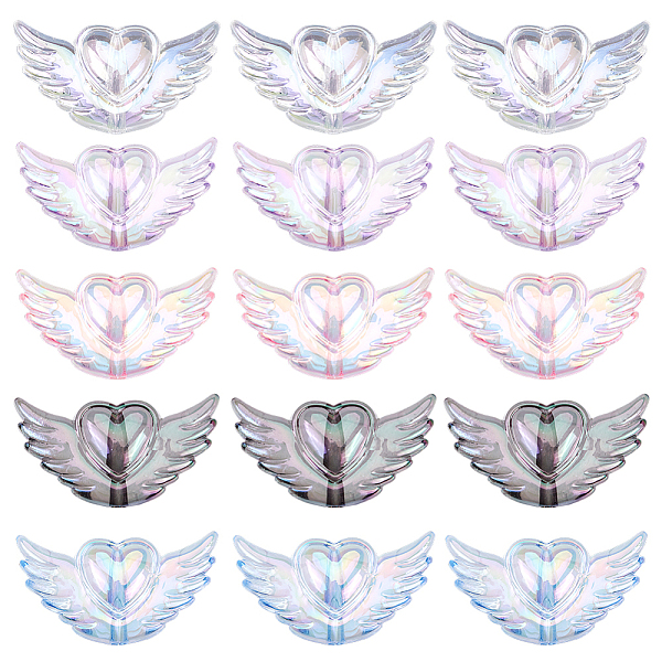 40Pcs 5 Colors Tran… - image