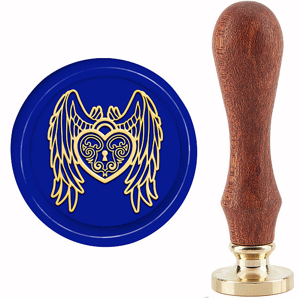 

PandaHall Brass Wax Seal Stamp with Handle, for DIY Scrapbooking, Heart Pattern, 89x30mm Brass Heart