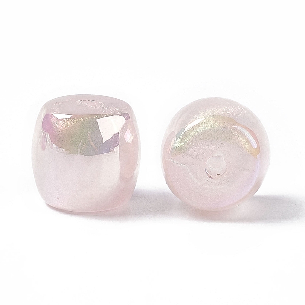 

PandaHall Opaque Acrylic Beads, AB Color, Macaron Color, Barrel, Pink, 15.5x16.5mm, Hole: 3mm Acrylic Barrel Pink