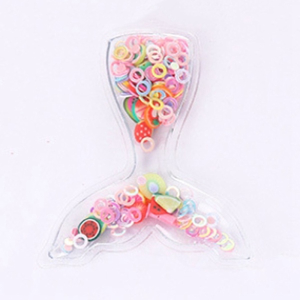 

PandaHall PVC and Paillette Decoration, DIY Craft Decoration, Fishtail, Colorful, 48x52mm Plastic Fish
