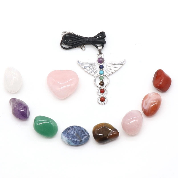 Set Di Ornamenti Con Pietre Preziose Chakra A Tema San Valentino