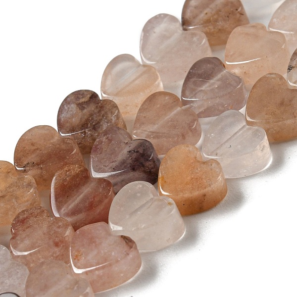 

PandaHall Natural Purple Strawberry Quartz Beads Strands, Heart, 6x6.5x3mm, Hole: 1mm, about 70pcs/strand, 15.24''(38.7cm) Strawberry Quartz...