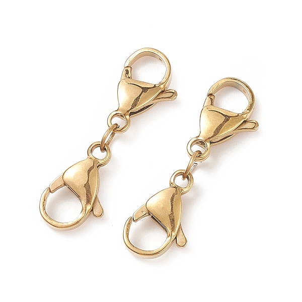 

PandaHall 304 Stainless Steel Double Lobster Claw Clasps, Golden, 32mm 304 Stainless Steel Others