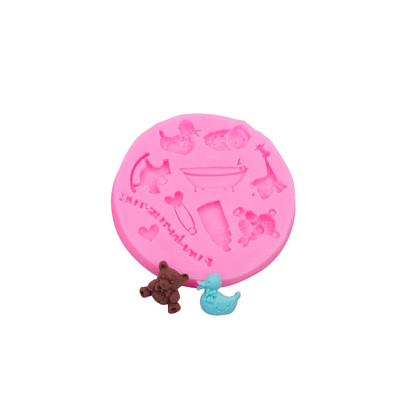 

PandaHall Baby Theme Display Decoration Silicone Molds, Resin Casting Molds, DIY UV Resin & Epoxy Resin Birthday Decoration for Baby, Mixed...