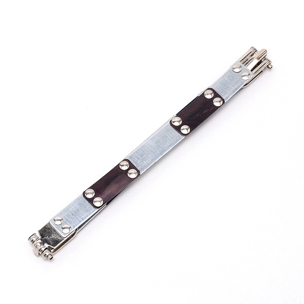 

PandaHall Iron Internal Flex Frames, Flex Spring Clip, with Manganese, for Purse Bags Accessories, Platinum, 18.7x1.8x0.4~0.95cm, Inner...