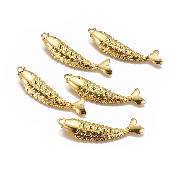 PandaHall Tibetan Style Alloy Fish Big Pendants, Lead Free and Cadmium Free, Golden, about 70mm long, 18mm wide, 6mm thick, hole: 4mm Alloy... PandaHall Tibetan Style Alloy Fish Big Pendants, Lead Free and Cadmium Free, Golden, about 70mm long, 18mm wide, 6mm thick, hole: 4mm Alloy...