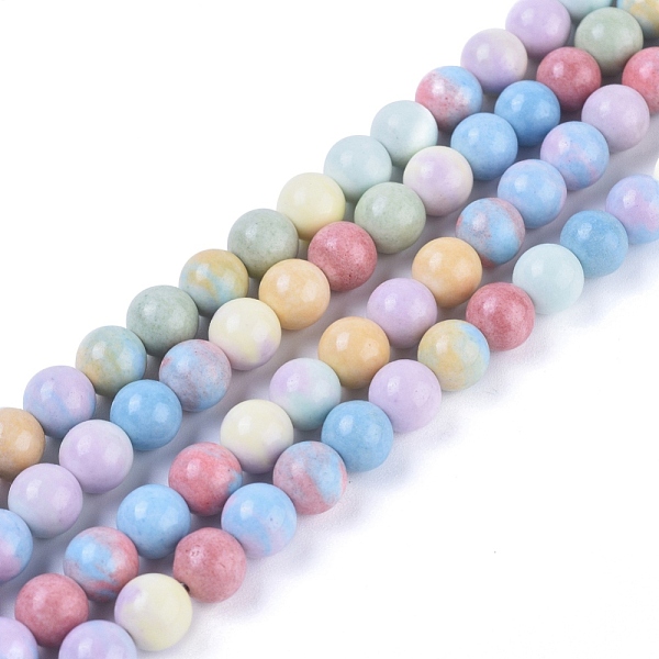 

PandaHall Natural Rainbow Alashan Agate Beads Strands, Dyed, Round, 8mm, Hole: 0.8mm, about 53pcs/strand, 15.75 inch(40cm) Alashan Agate...