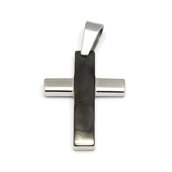 

PandaHall 304 Stainless Steel Cross Pendants, Gunmetal, 30x22x4mm, Hole: 9x5mm 304 Stainless Steel Cross