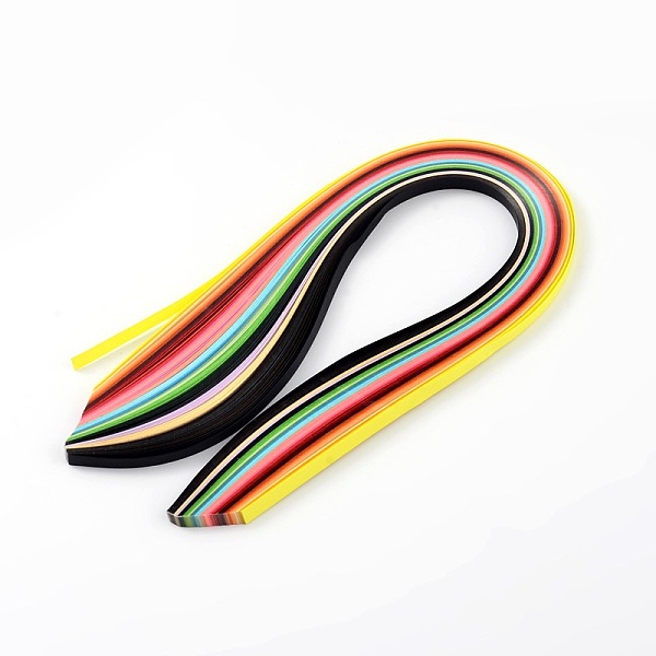 

PandaHall Quilling Paper Strips, Colorful, 390x10mm Paper
