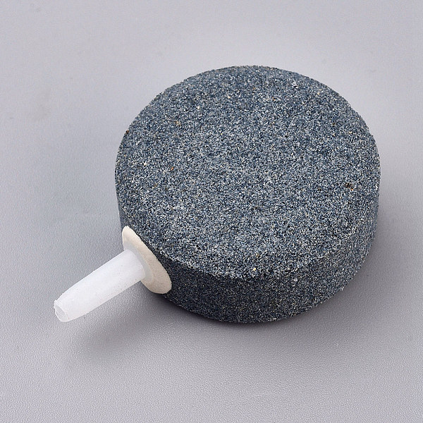 

PandaHall Air Stone Bubble Diffuser Air Pump Accessories, for Fish Tank, Aquarium, Hydroponics, Black, 54x40x15mm, Hole: 3mm Metal Round...