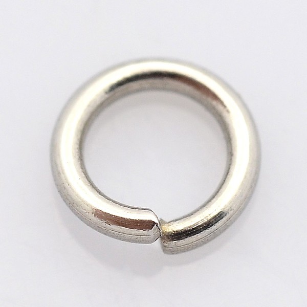 

PandaHall 304 Stainless Steel Open Jump Rings, Stainless Steel Color, 18 Gauge, 8x1mm, Inner Diameter: 6mm, about 360pcs/50g 304 Stainless...
