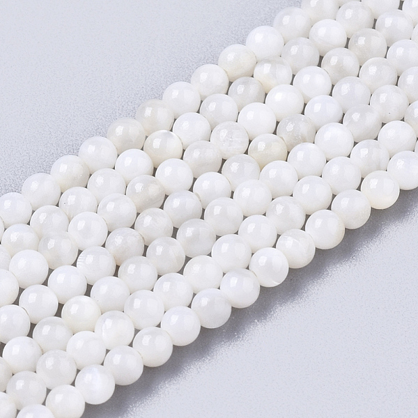 

PandaHall Natural Freshwater Shell Beads Strands, Dyed, Round, Floral White, 2.5mm, Hole: 0.7mm, about 150~190pcs/Strand, 14.96 inch~15.75...
