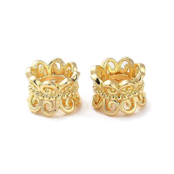 

PandaHall Brass Beads, Column, Real 18K Gold Plated, 6.5x5mm, Hole: 4mm Brass Column