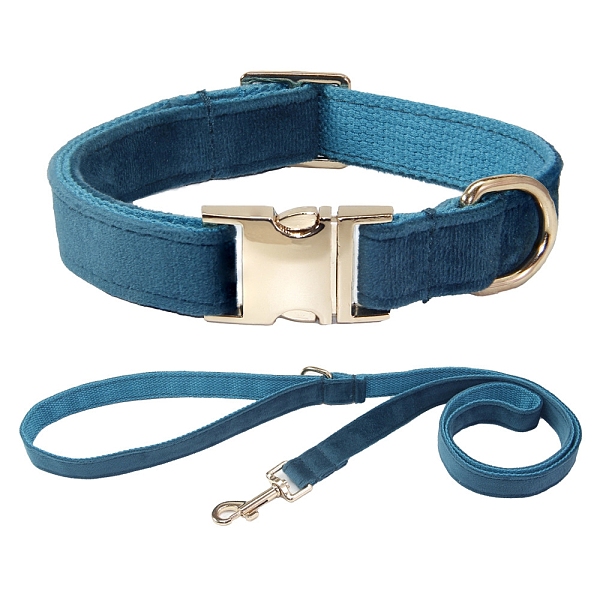 

PandaHall Adjustable Polyester Dog Collars & Leash Set, Cat Dog Choker Necklace, with Side Release Buckle, Deep Sky Blue, 390~600x25mm...
