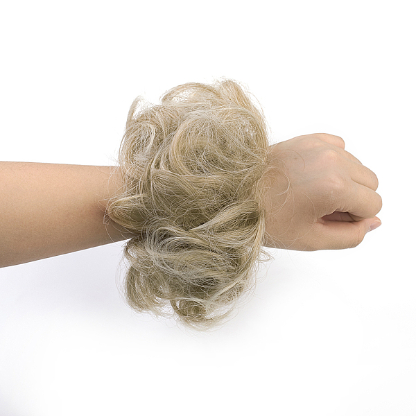 

PandaHall Synthetic Hair Bun Extensions, Hairpieces For Women Bun, Hair Donut Updo Ponytail, Heat Resistant High Temperature Fiber, Tan..., Orange