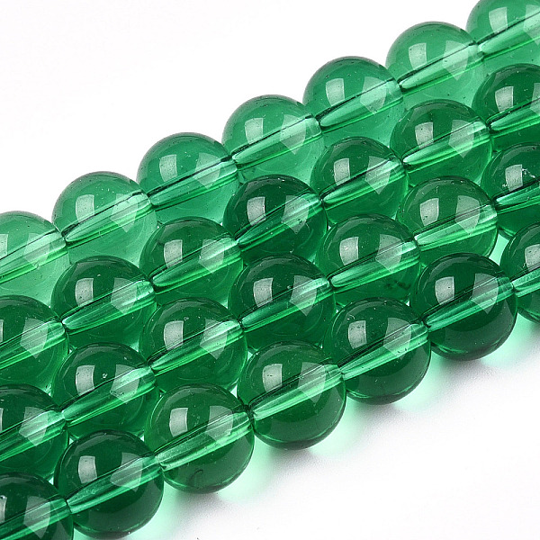 

PandaHall Transparent Glass Beads Strands, Round, Sea Green, 9.5~10mm, Hole: 1.5mm, about 40~42pcs/strand, 14.76~15.12 inch(37.5~38.4cm)...
