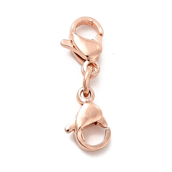 

PandaHall 304 Stainless Steel Double Lobster Claw Clasps, Rose Gold, 20mm 304 Stainless Steel Others