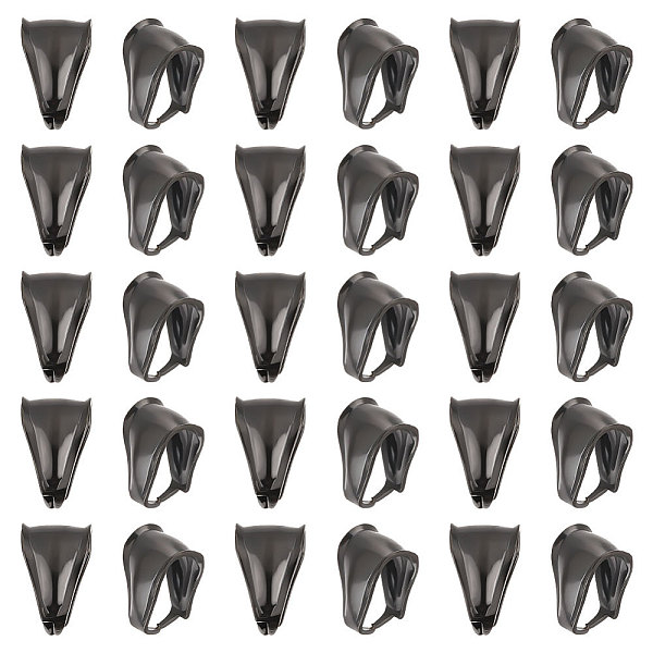 

PandaHall Unicraftale 50Pcs 304 Stainless Steel Snap on Bails, Electrophoresis Black, 9.5x7x6.5mm, Hole: 8x5mm 304 Stainless Steel