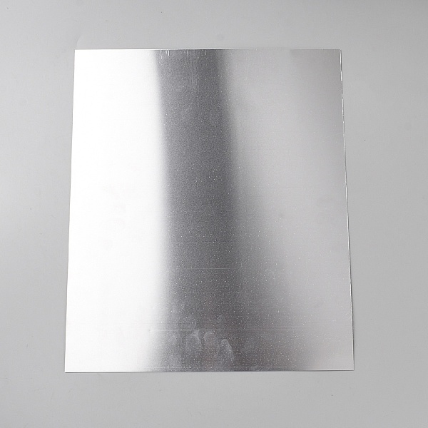 Placa indicadora en blanco para impresión por transferencia térmica de aluminio