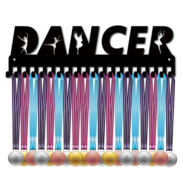 

PandaHall CREATCABIN Dancer Medal Holder Hanger Display Sports Dance Metal Wall Mount with 20 Hooks for Medalist Ballet Gymnastics Hang Over...