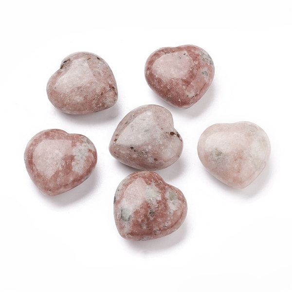 

PandaHall Natural Sesame Jasper Heart Love Stone, Pocket Palm Stone for Reiki Balancing, 29.5x29.5x14.5mm Sesame Jasper Heart
